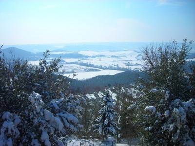 Il giorno dopo Sole e neve ci regalano un panorama stupendo in quel di Orvieto